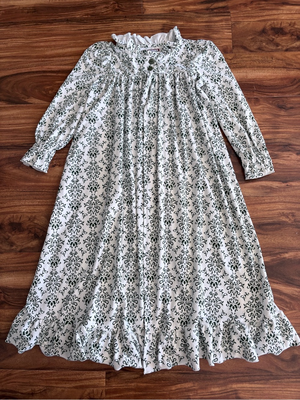 SweetHoney Little Girls Ruffled Collar Bathrobe Robe Dressing Gown 5 6 6x
